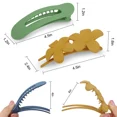 thumbnail image 2 of 12Pcs Flat Hair Clips Flower Claw Clips For Thick Thin Hair French Hair Barrette, 2 of 6