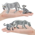 thumbnail image 5 of Fridja Colorful Simulation Mini Snow Leopard Animals And Small Animals Suit Model Ornaments, 5 of 7