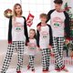 thumbnail image 3 of Pijamas familiares a juego de Navidad, conjunto de pijamas blancos, árbol de Navidad, Corona Familiar, 2023, 3 of 3