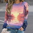 thumbnail image 2 of Butterfly Womens Oversized Sweatshirts Hoodies Crewneck Casual Tops Comfy FallWinter Clothes 2024, 2 of 7