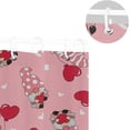 thumbnail image 5 of FREEAMG Valentine's Day Gnome Shower Curtain with Hooks, Waterproof Washable Fabric Shower Curtain for Bathroom Bathtub Decor, 60"x 72", 5 of 6