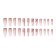 thumbnail image 3 of Uñas postizas MACHAO 24 piezas mármol rosa nude degradado, 3 of 5