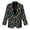 Colorful Christmas String Lights, variant on Blue Mandala Floral Pattern Women's Button Blazer Open Front Jacket Elegant Fitted Fashion Casual Work Coat Fully Lined Long Sleeve Jackets Work Office Business Suit Blazer, 2XL