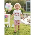 thumbnail image 6 of BemeyourBBs Toddler Baby Boys Summer Clothes Infant Baby Boy Crayfish Outfits Lobster Letter Embroidery Short Sleeve T-Shirts Elastic Waist Stripe Shorts Set Toddler Boys Summer Outfit, 6 of 9