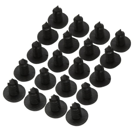 

Car 8mm Hole Plastic Black Rivets Bumper Door Bra Holders 20 pcs