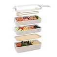 thumbnail image 3 of Topper contenedor de alimentos 3 pisos lunch box + cubiertos Casa y Concepto  CC090, 3 of 3