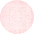 thumbnail image 1 of Ahgly Company Indoor Round Solid Red Modern Area Rugs, 8' Round, 1 of 4
