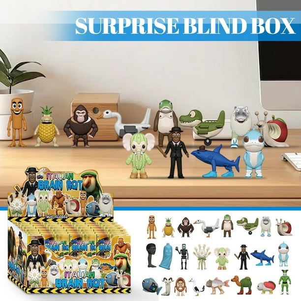Set Di 8 Figurine Italian Brainrot – Tung Tung Tung Sahur, Tralalerotralala E Amici – Giocattoli Divertenti Per Bambini E Adulti