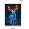 thumbnail image 2 of Diamond Art Kit for Adults, Glowing Deer Enchanted Antlers Night Diamond Painting for Adults Beginners, 5D DIY Diamond Art Painting Kits, Colorful Diamond Painting Craft for Home Decor 12x16, 2 of 7