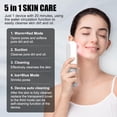 thumbnail image 2 of 5 in 1 Blackhead Remover, Electric Face Scrubber with Hot and Cold Functions, Cordless Face Cleansing Brush with 3 Speeds, 3 Replaceable Heads, Gifts for Her or Him, 2 of 7