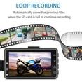thumbnail image 2 of SE300 Motocicleta DVR Vista Frontal + Trasera Motocicleta Dash Cam Grabadora Vídeo, 2 of 9