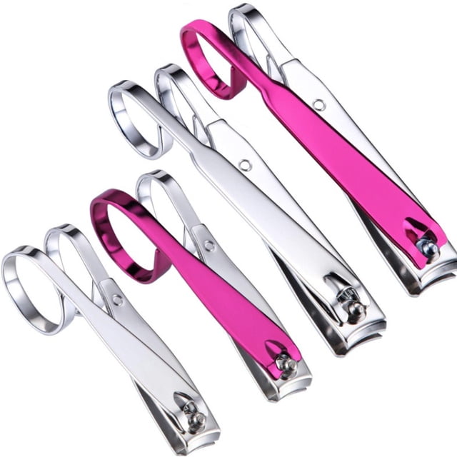Juego de cortaúñas Grip Premier, paquete de 4 cortaúñas, cortaúñas para uñas y uñas de los pies, juego de cortaúñas afiladas de acero inoxidable