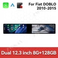 thumbnail image 3 of ZWNAV Dual 12.3 inch Screen Car Radio For Fiat DOBLO 2010-2015 Android GPS Navigation Multimedia Video Player Stereo Receiver Head Unit, 3 of 14