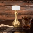 thumbnail image 3 of 3 Modes Cordless Metal Table Lamp, Stepless Dimmable LED Touch, Portable Rechargeable Nightstand Lamp for Bedside, Living Room, Kitchen, 3 of 8