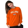 thumbnail image 4 of Dutch Flag Holland Soccer Fan Pride Sweatshirt for Men or Women Brisco Brands S, 4 of 5