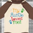 thumbnail image 4 of Inktastic My Auntie Loves Me Nephew Boys or Girls Long Sleeve Baby Bodysuit, 4 of 5