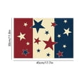 thumbnail image 2 of 250th Anniversary USA Flag Element Linen Placemat, "America" Star & Fireworks Design Patriotic Placemat Decor for 4th of July Independence Day(18x12"), 2 of 5