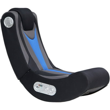 X Rocker Fox 2 1 Wireless Gaming Chair Rocker Black Blue 5171401