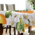thumbnail image 5 of Yayeee Tablecloths 54" x 72" Rectangle Wrinkle Resistant Party Table Cover, Floral Watercolor Oranges, 5 of 8