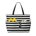 thumbnail image 1 of Fotbe Black And White Stripes Bolsa de Viaje para Playa - Resistente al Agua, Bolsa Tote de Gran Capacidad y Ligera con 7 Bolsillos para Mujeres y Hombres, 1 of 7