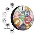 thumbnail image 4 of Kdxio Spare Tire Cover for RV Trailer, Waterproof Wheel Cover,Camper Spare Tire Cover Fit for Rv SUV Truck Travel Trailer -Travel Stamp, 4 of 8
