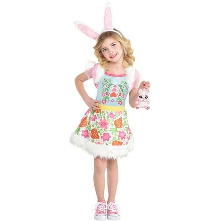 Enchantimals Bree Bunny Halloween Costume for Girls, Medium, with Included Accessories, by Amscan