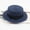 Navy, variant on 1PC Hat Red Straw Ladies Women's Summer Solid Hat Top Sun Visor Sun Straw Beach Hat