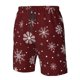 thumbnail image 4 of Balery Romantic white snowflakes Traje de Baño Estilo Hawaiano para Hombre, Shorts de Secado Rápido con Bolsillos-3X-Large, 4 of 6