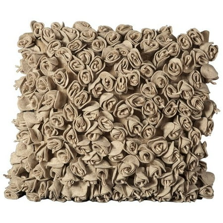 Nourison Rose Buds Felt Pillow Beige 20 X 20 Walmart Com