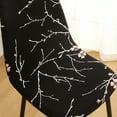 thumbnail image 3 of Rosnek Stretch Printed Armless Shell Chair Cover Lounge Slipcover for Dining Room Home Banquet, 3 of 5