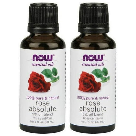 NOW Foods, Rose Absolute, 5% oil blend, 1 Ounce (Pack of 2)