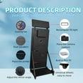 thumbnail image 5 of VANYA Magic Mirror Photo Booth 65’’ Mirror Photo Booth 43’’ Interactive Touch Screen Photobooth with Square Light for weddings (Full Set, Black Machine), 5 of 10