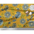 thumbnail image 2 of Soimoi Moss Georgette Fabric Leaves & Floral Artistic Fabric Prints By Yard 42 Inch Wide, 2 of 3