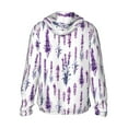 thumbnail image 2 of Picia Lavender Flowers Women's Men's UPF 50+ Sun Protection Hoodie Shirt Long Sleeve SPF Fishing Outdoor UV Hiking Lightweight Shirts-XX-Large, 2 of 9