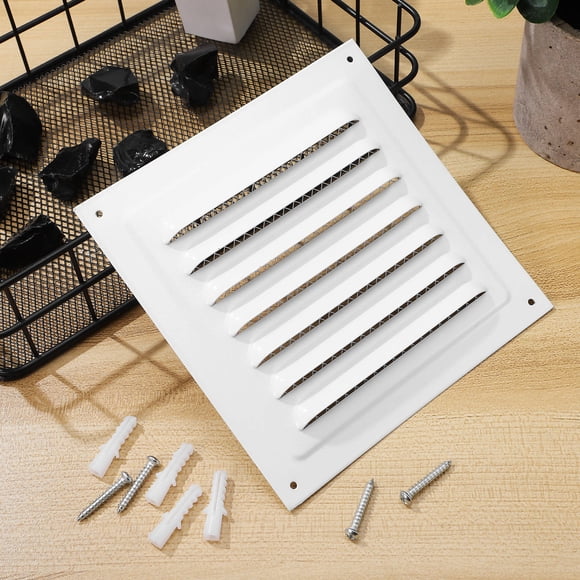 unbranded 2Ud Cubierta De Ventilación Metálica Para Pared Con Orificios Para Instalación Fácil Y Protección