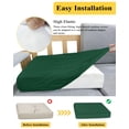 thumbnail image 5 of Pure Olive Green Couch Cushion Covers Stretch, Washable Sofa Seat Covers Individual Seat Cushion Sofa Slipcovers Simple Solid Color Couch Cover Furniture Protector M-1PCS, 5 of 7