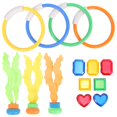 thumbnail image 4 of 1 Set Pool Diving Toys Underwater Swimming Pool Toys Diving Rings Seaweeds Gems Toys, 4 of 6