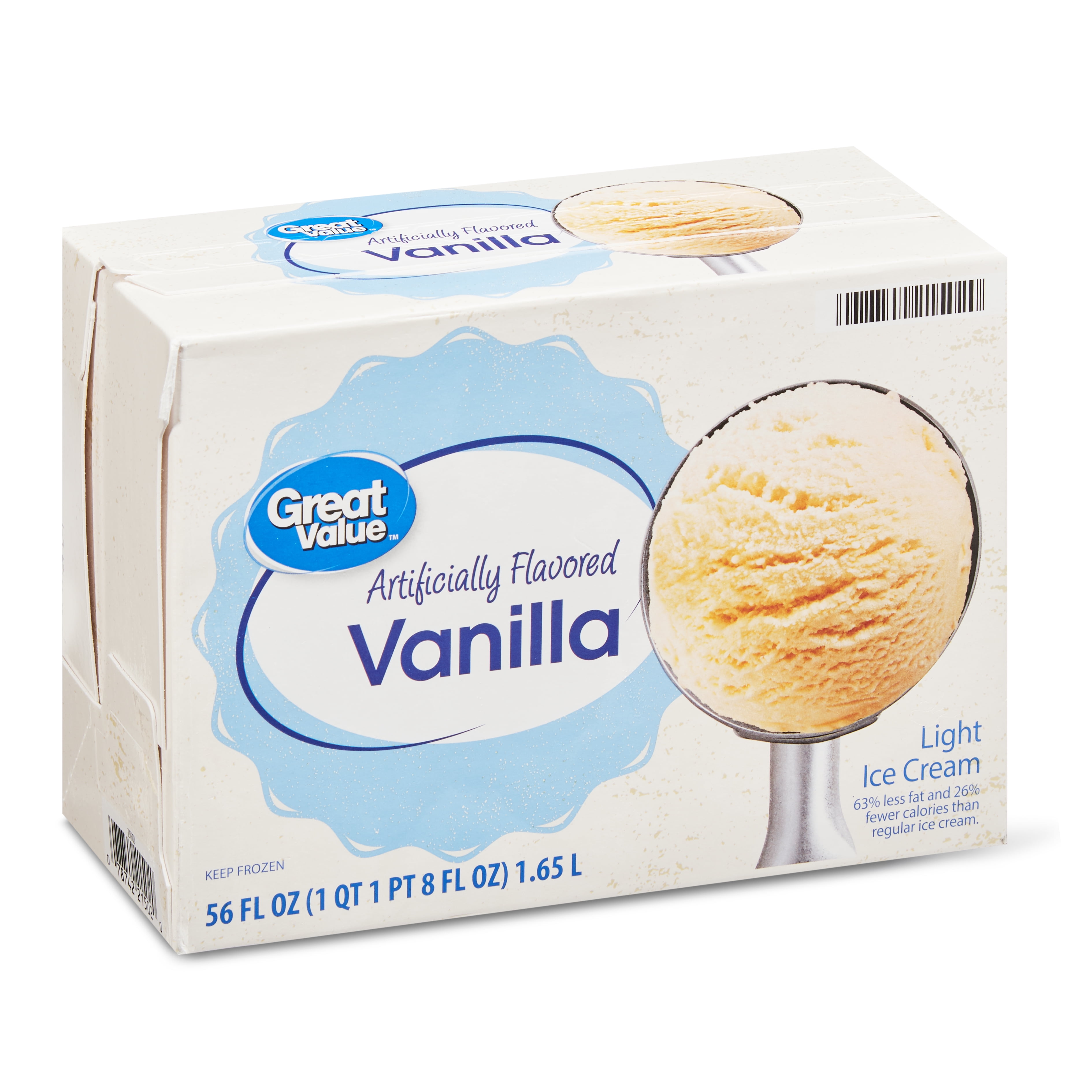 vanilla ice cream box