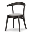 thumbnail image 3 of Set of 2 Alan Arm Chair in Vintage Gray Faux Leather with Contrasting Stitching, 3 of 6