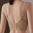 thumbnail image 4 of Arnsht Women's High Impact Sports Bra Front Adjustable Straps Underwire Plus Size Lingerie for Women Daily Bra Beige XXXL, 4 of 5