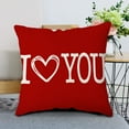 thumbnail image 1 of Offre Spéciale! Taie d'Oreiller en Lin pour la Saint-Valentin, Coussin de Canapé Maison, 1 of 6