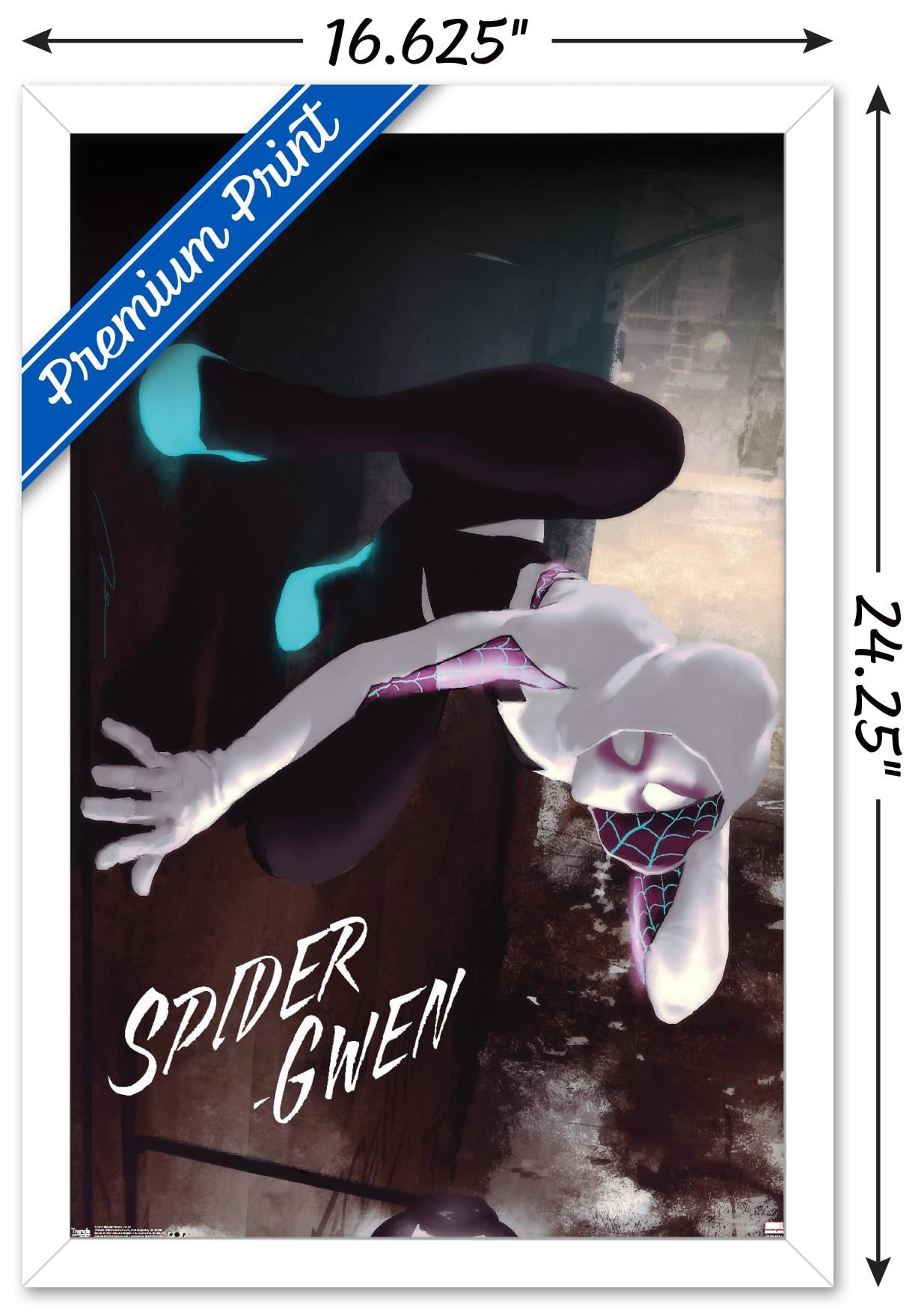 Marvel Comics - Spider-Gwen - Wall Wall Poster, 14.725" x 22.375", Framed