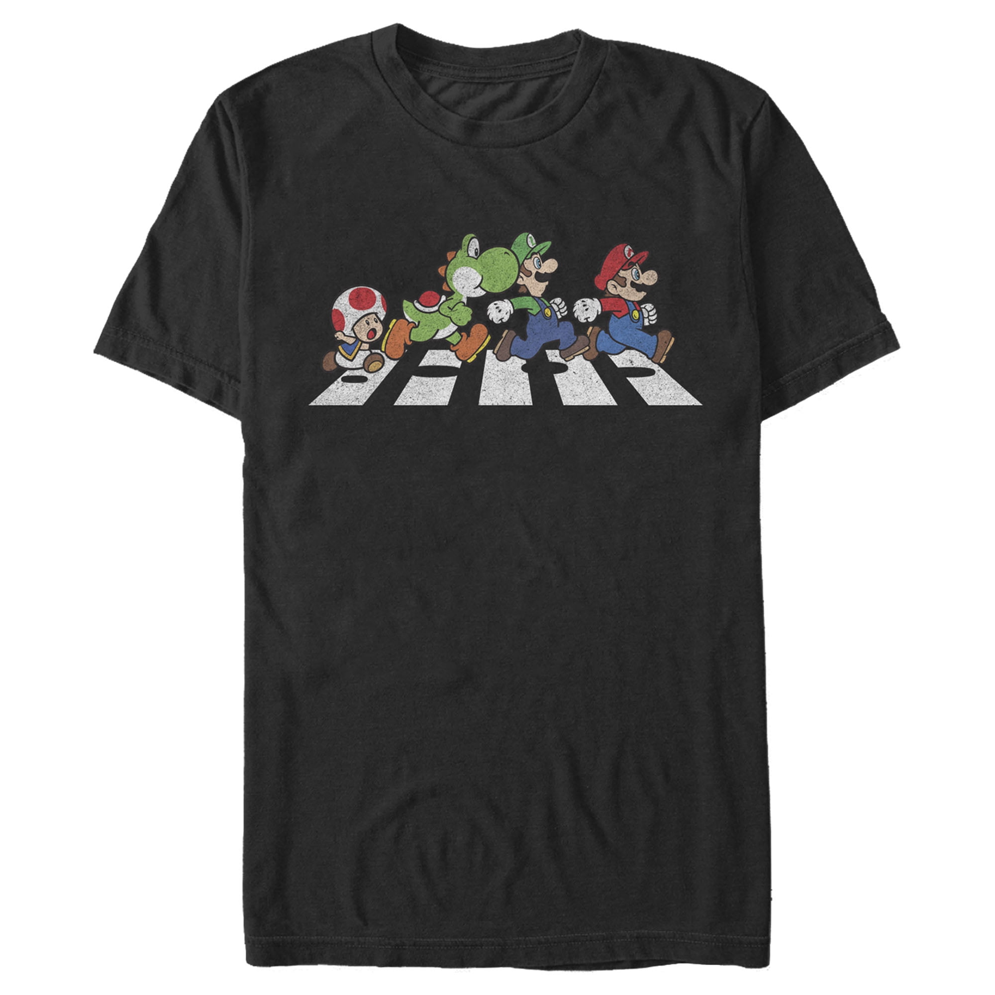 Men's Nintendo Mario Bros. Crosswalk Graphic Tee Black X Large ...