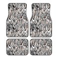 thumbnail image 1 of Disketp Leopard And Zebra for Crystal Velvet Car Mats Four-Piece Set,All-Season Automotive Protection, Vehicles, Cars, Trucks, and SUVs,Anti-Slip Design, 1 of 7