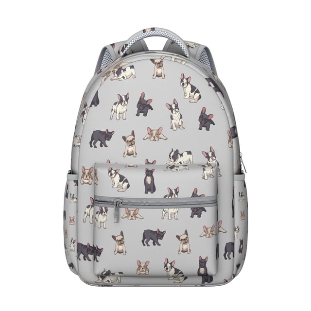 Cartoon Puppy Pattern Backpack with Funny Dog Illustrations, Suitable for Student and Pet Enthusiasts, Lightweight and Durable