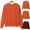 Orange, variant on PUMISAS Hoodless Sweatshirts For Wowen Crew Neck Solid Color Going Out Fall Shirt Long Sleeve Tops Dressy Casual Loose Pullover Tops