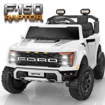 Ford F150 Raptor 24V Powered Ride on Cars for Kids, Extra large Real 2 Seater Ride on Toys with Remote Control, Bluetooth, LED, Truck Storage, Electric Vehicles Ride on Truck for Boys Girls Gifts