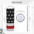 thumbnail image 3 of 20oz Insulated Stainless Steel Tumbler Mug | American Flag Cup with Lid and Straw | Hot and cold insulation |Gifts for Men Women Teens, 3 of 6