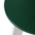 thumbnail image 5 of WestinTrends Pacifica HDPE Plastic Outdoor Round Adirondack Patio Side Table, White/Dark Green, 5 of 9