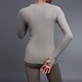 thumbnail image 5 of ZUKMRJPC Womens Long Sleeve Workout Tops Crewneck Slim Fit Yoga Athletic Shirt Lightweight Breathable Sports Running Tops with Thumb Hole, 5 of 8